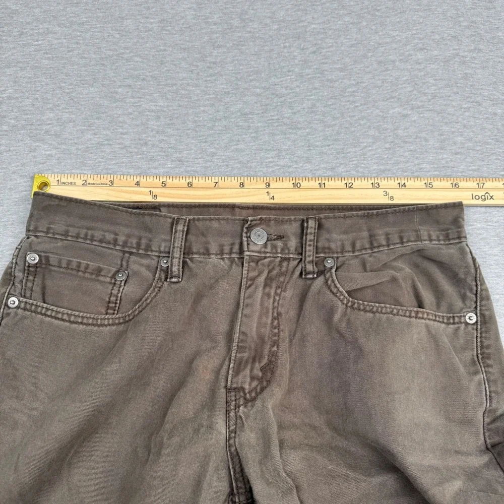 Levis 514 Straight Fit Pants Mens 32x30 Brown Gray Cotton Trousers 005140409